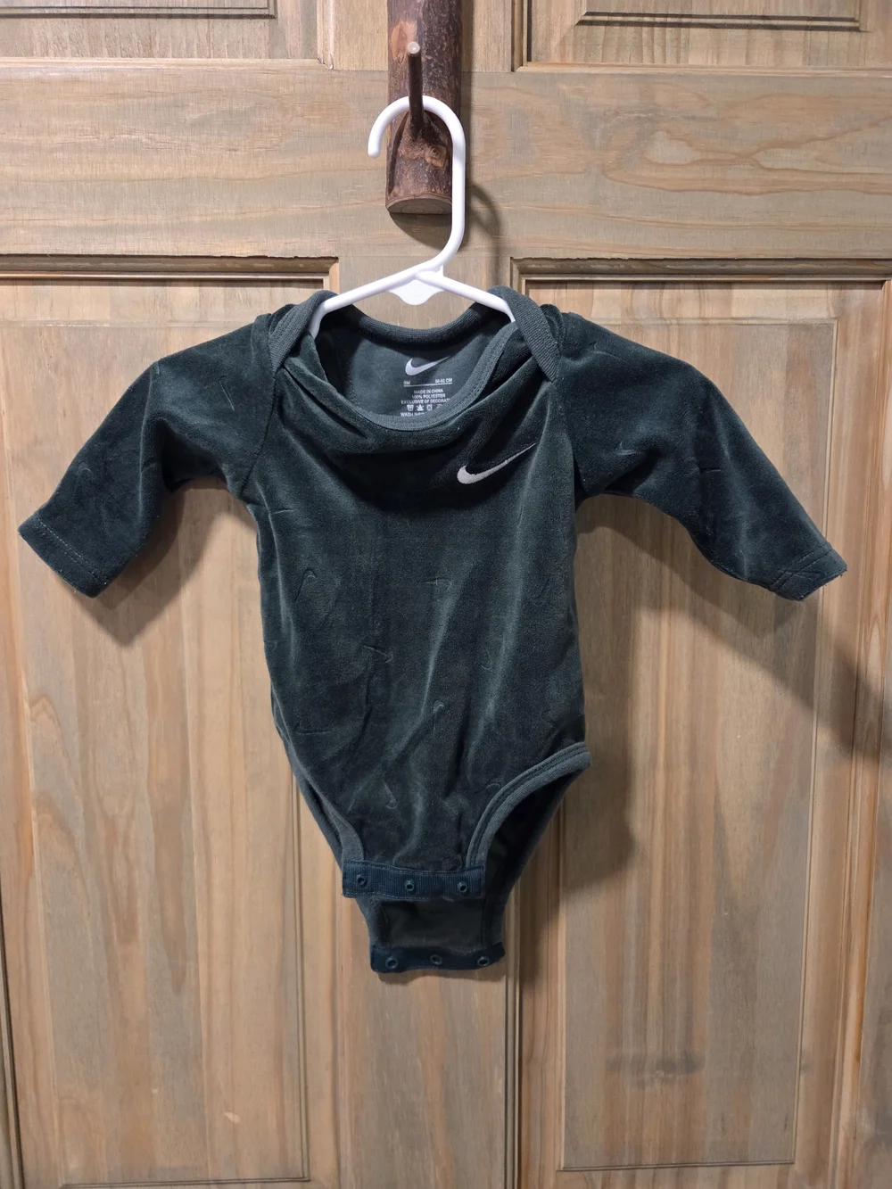 Nike Dark Green Velour Infant Matching Set